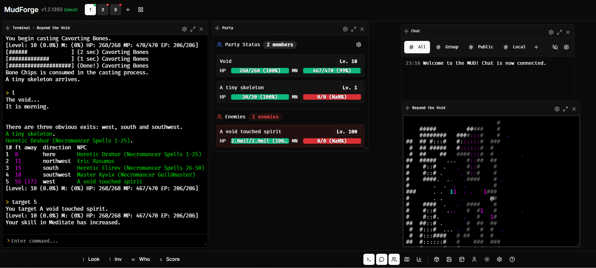 Beyond the Void Mudforge UI