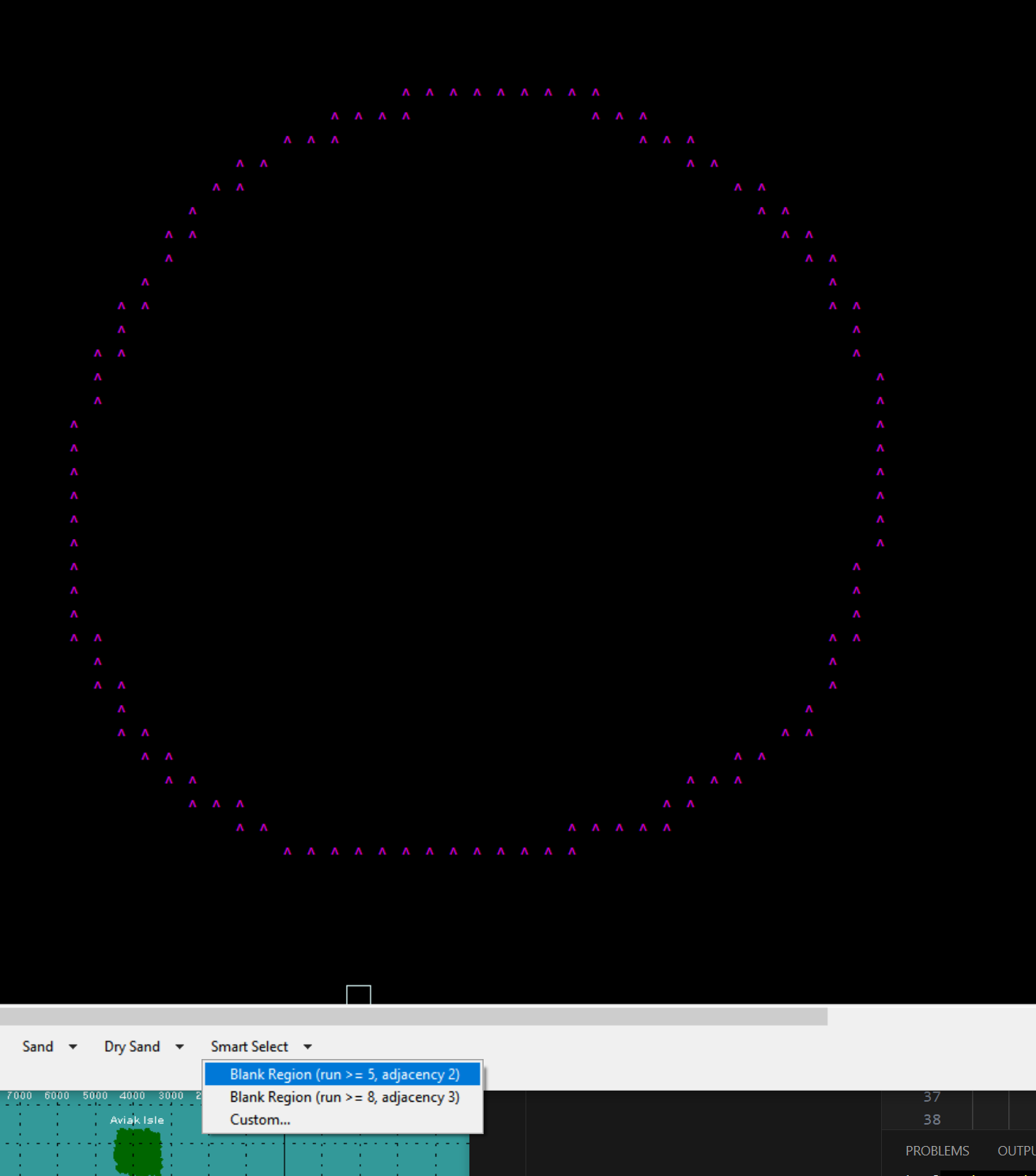 Text Map Painter example